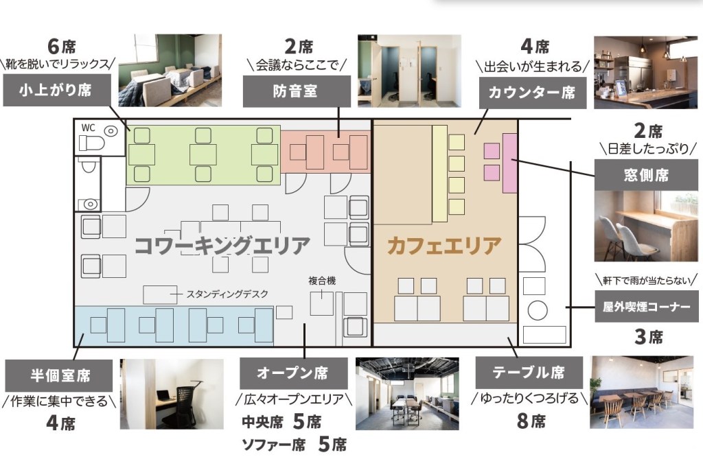 Coworking Space Flat Café&Bar