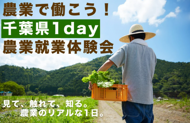 ≪参加者募集中≫★農業を体験できる★【千葉県】農業で働こう！千葉県就業体験事業の開催について